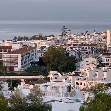Playa Burriana, Tva Terasser, Havsutsikt, Pool Apartment Nerja