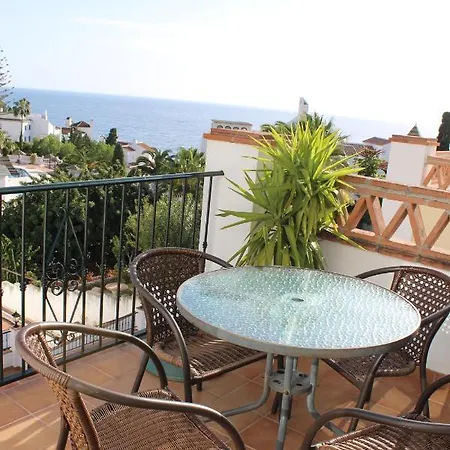 Playa Burriana, Två Terasser, Havsutsikt, Pool Nerja