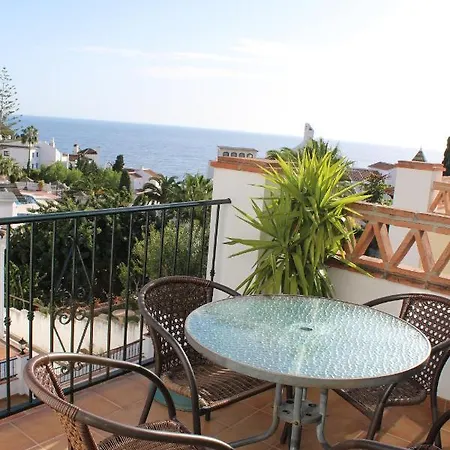 Playa Burriana, Tva Terasser, Havsutsikt, Pool Apartment Nerja