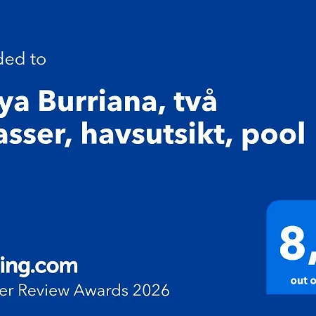 Playa Burriana, Tva Terasser, Havsutsikt, Pool דירה *