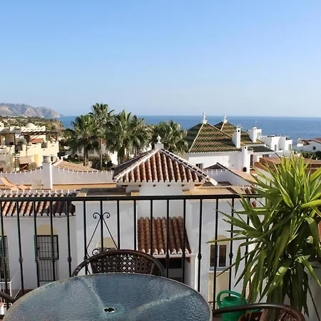 Playa Burriana, Två Terasser, Havsutsikt, Pool * Nerja