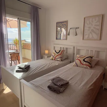 Playa Burriana, Två Terasser, Havsutsikt, Pool Lägenhet Nerja