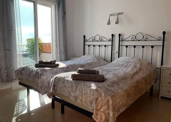 Playa Burriana, Tva Terasser, Havsutsikt, Pool Apartament