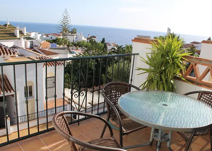 Playa Burriana, Tva Terasser, Havsutsikt, Pool Апартаменты